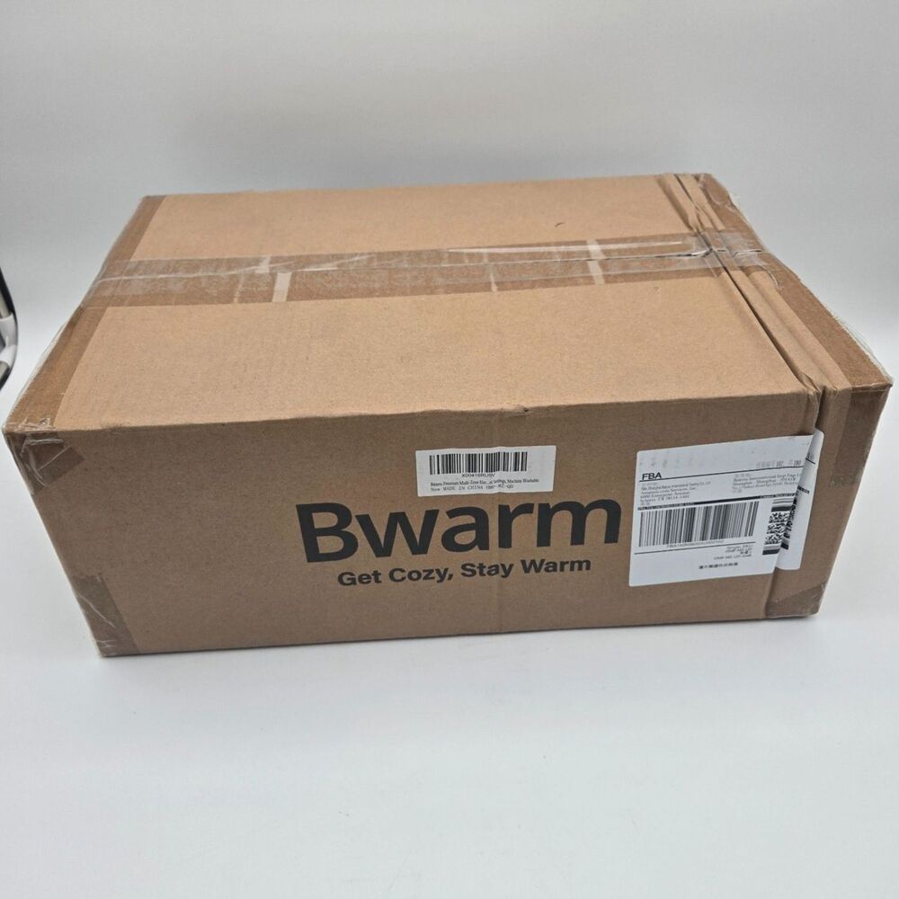 Bwarm Premium Multi-Zone Electric Heated Mattress Pad Queen Size 60" x 80"